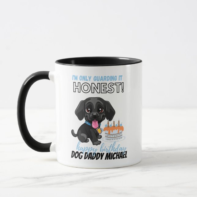 Taza Gracioso regalo de cumpleaños para papá de perro n (Izquierda)