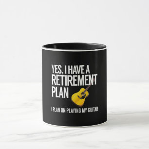 Taza Gracioso regalo de jubilación del guitarrista
