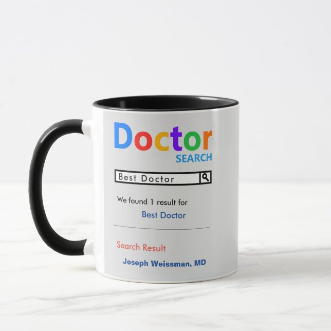 Taza Gracioso regalo de mejor Médica Personalizado (Izquierda)