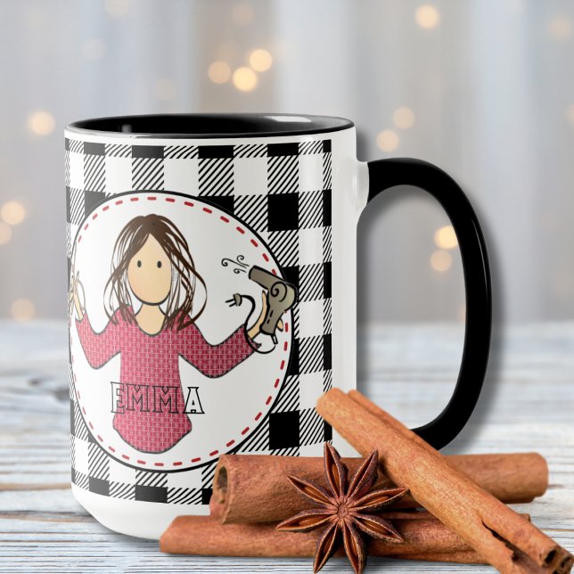 Taza Gracioso regalo de Navidades estilistas de peluque (Subido por el creador)