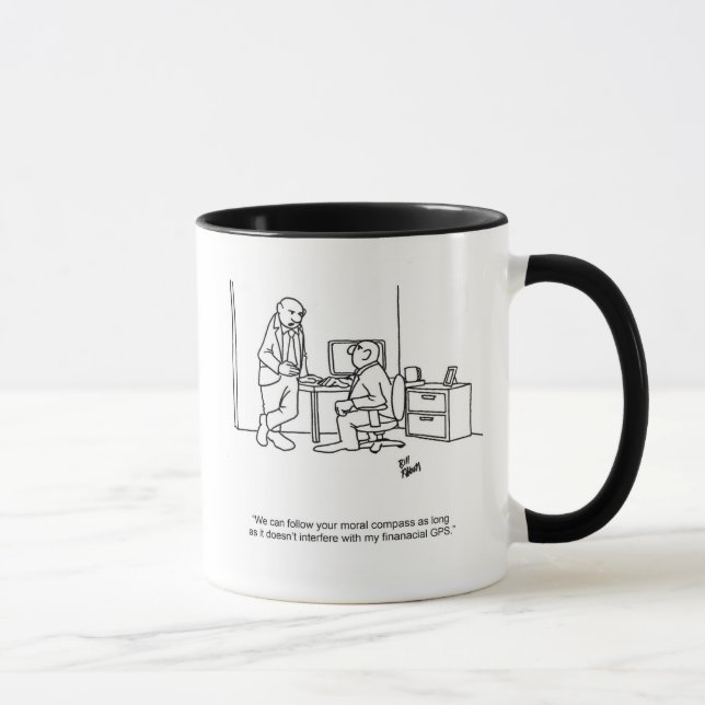 Taza Gracioso regalo de peluche de negocios "Financial  (Derecha)
