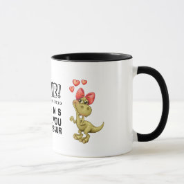 Taza Gracioso regalo El día de San Valentín de dinosaur