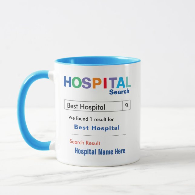 Taza Gracioso regalo hospitalario del Personalizado (Izquierda)