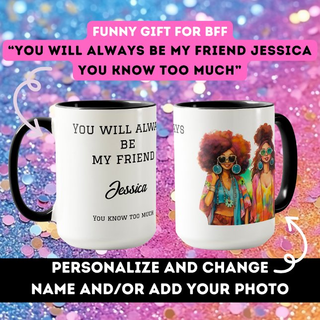 Taza Gracioso regalo para el mejor amigo chica cumpleañ (Subido por el creador)