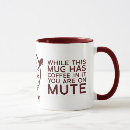 Taza Gracioso Sarcástico Mientras Esta Mug Tiene Café E
