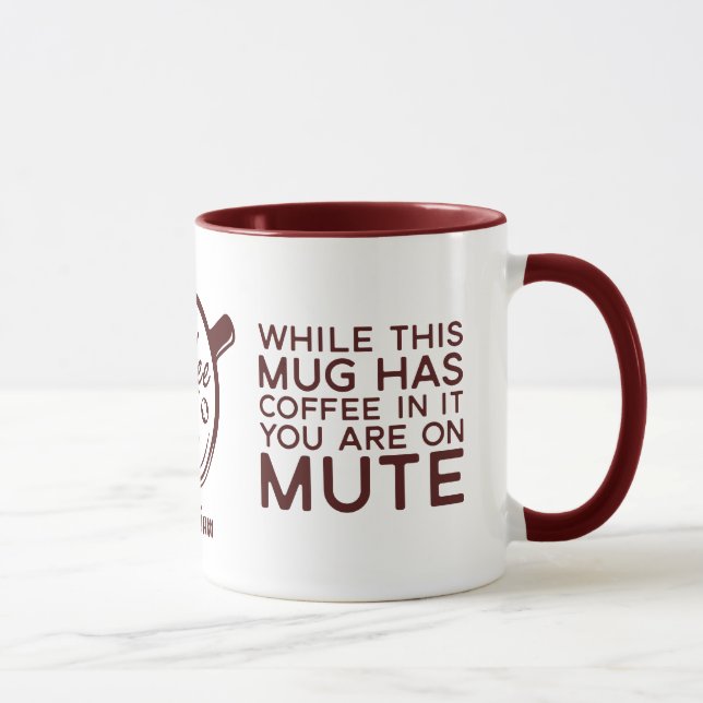 Taza Gracioso Sarcástico Mientras Esta Mug Tiene Café E (Derecha)