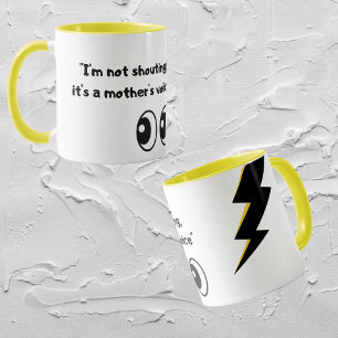 Taza Gracioso sarcástico Mom Voice Mug
