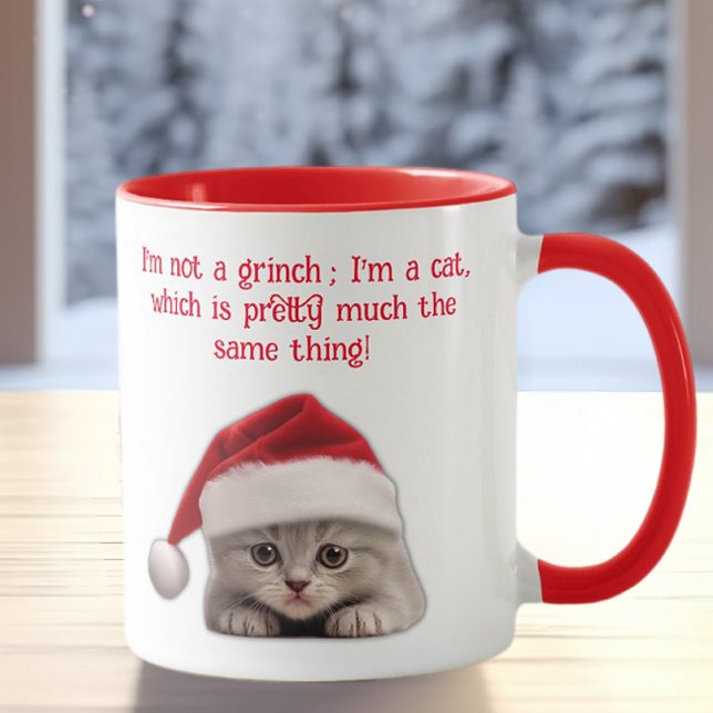Taza Gracioso Sombrero de Gato de Shorthair sarcástico (Subido por el creador)