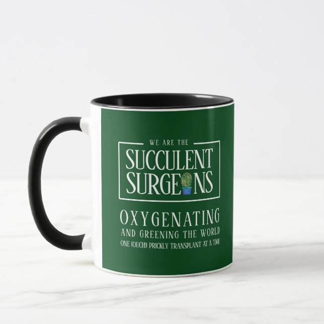 Taza Gracioso Somos los suculentos cirujanos (Izquierda)