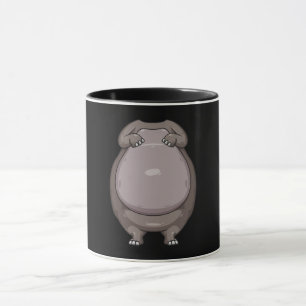 Taza Gracioso vago de disfraz de disfraz de Hippo Hallo