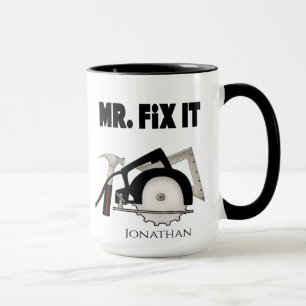 Taza Gracioso y personalizado Sr. Fix It Mug