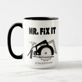 Taza Gracioso y personalizado Sr. Fix It Mug