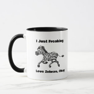 Taza Gracioso Zebra Mug, regalo de amante animal, vida 