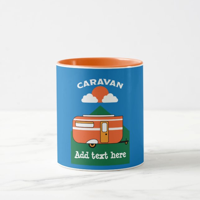 Taza Graciosos accesorios para caravanas Camping Carava (Centro)