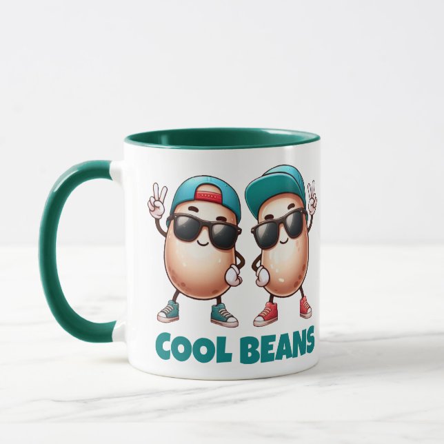 Taza Graciosos frijoles de Guay con tapones y zapatilla (Izquierda)