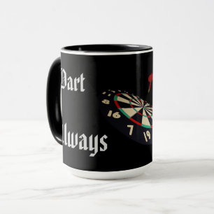 Taza Graciosos Jugadores De Darts Puntuando, Café Combo
