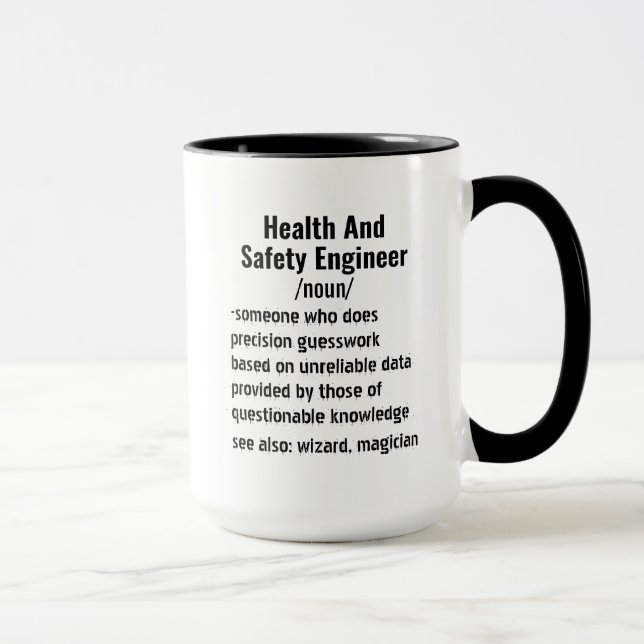Taza Graciosos regalos de definición de ingeniero de sa (Derecha)