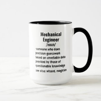 Taza Graciosos regalos de definición de ingeniero mecán