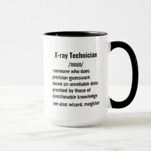 Taza Graciosos regalos de definición de técnico de rayo