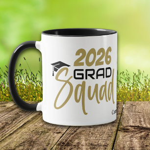 Taza Grad Squad Dorado Negro