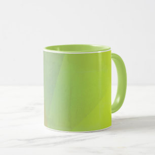 Taza Gradación Geométrica Amarilla Moderna