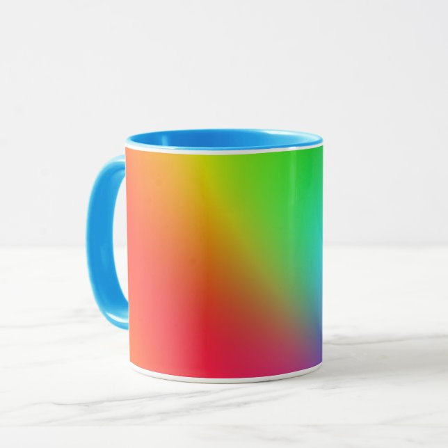 Taza Gradiente de color de arcoíris (Anverso izquierdo)