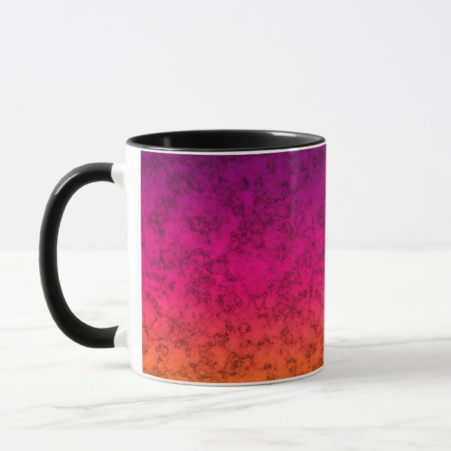 Taza Gradiente de mármol ornamental sin fisuras rosa pú (Izquierda)