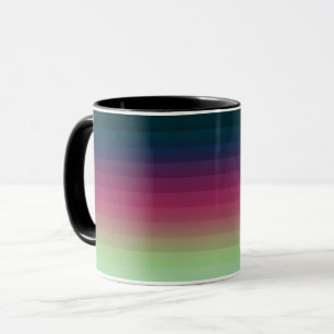 Taza Gradiente ombre raya difuminada suave multicolor
