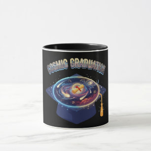 Taza Graduación Cósmica 2026 Gorro de Mortero Espacial