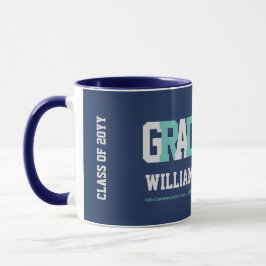 Taza Graduación de Béisbol: regalo de fotografía person