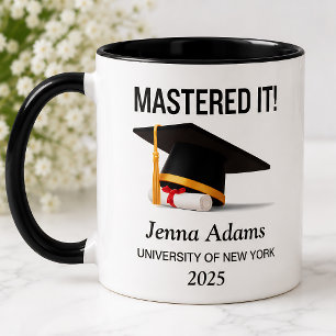 Taza Graduación de Escuela Secundaria Personalizada Mas
