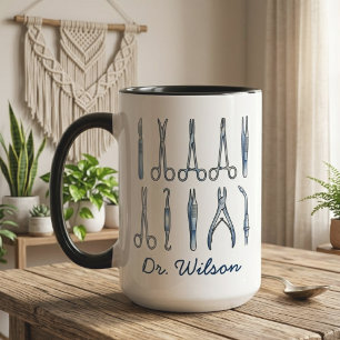 Taza Graduación de estudiante de medicina de doctor del