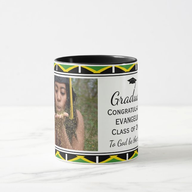 Taza Graduación de fotos de Jamaica (Centro)