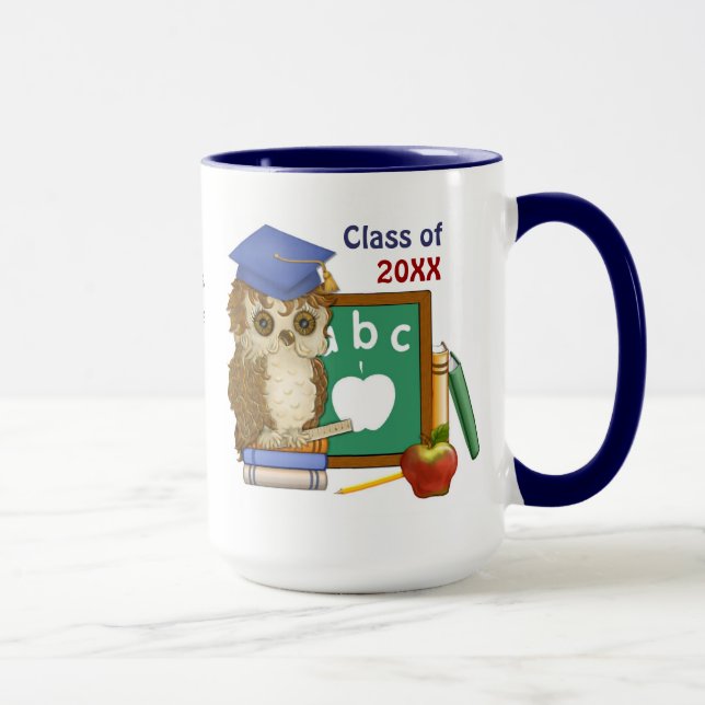Taza Graduación de Lechuza Académica (Derecha)