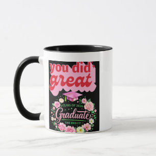 Taza Graduada de la promoción de 2026 Lo Logró Floral R