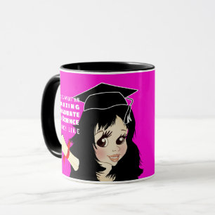 Taza GRADUADO de caricatura regalo de Chica india