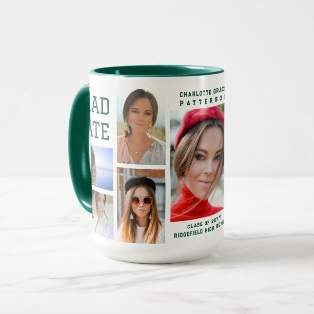 Taza Graduado de guiones modernos y multifotografía (Anverso izquierdo)