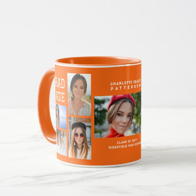Taza Graduado de guiones modernos y multifotografía (Anverso izquierdo)