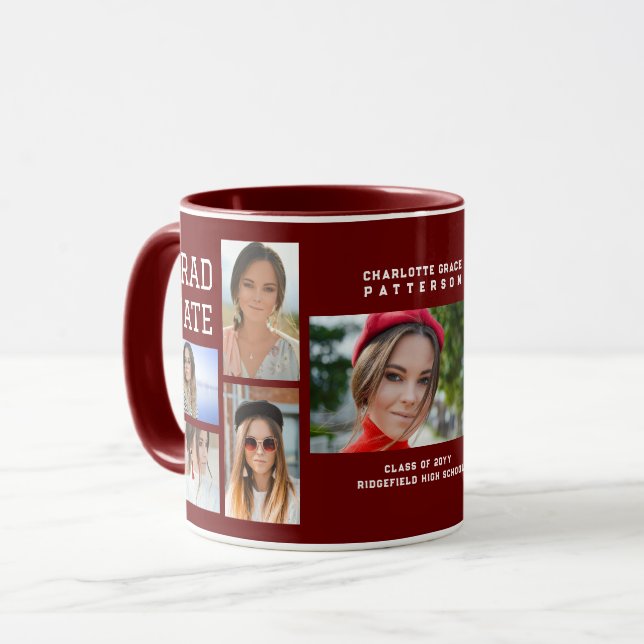 Taza Graduado de guiones modernos y multifotografía (Anverso izquierdo)