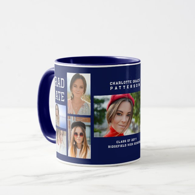 Taza Graduado de guiones modernos y multifotografía (Anverso izquierdo)