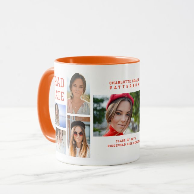 Taza Graduado de guiones modernos y multifotografía (Anverso izquierdo)