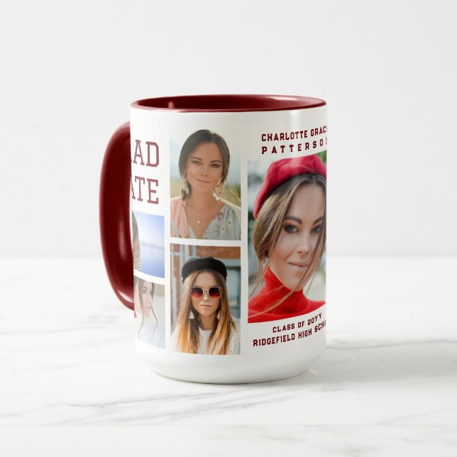 Taza Graduado de guiones modernos y multifotografía (Anverso izquierdo)