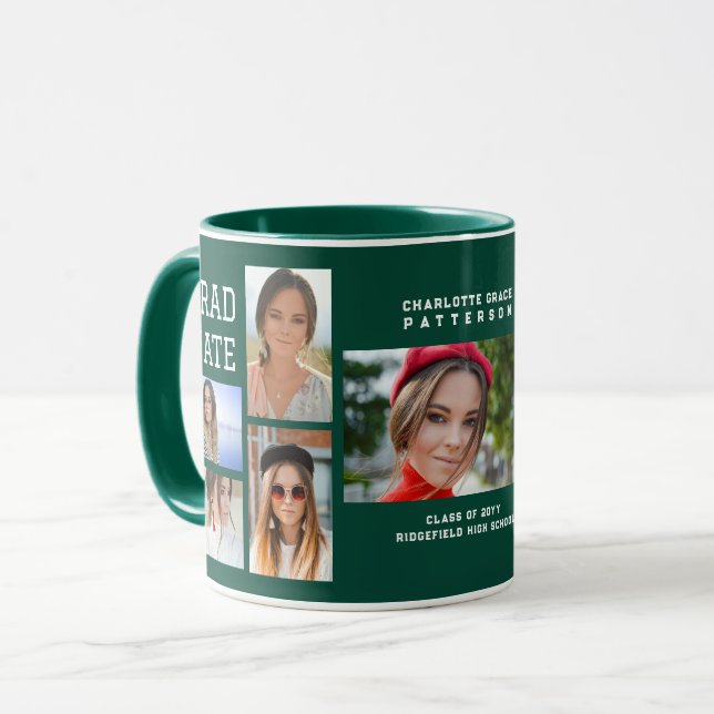 Taza Graduado de guiones modernos y multifotografía (Anverso izquierdo)