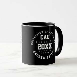Taza Graduado. graduación de la clase académica