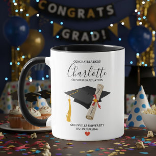 Taza Graduados Universitarios Personalizados de Graduac