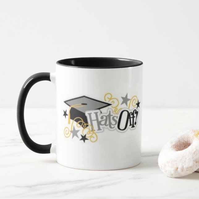 TAZA GRADUATION MUG "GORRAS OFF" (Con donut)