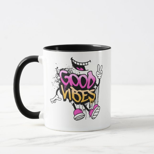 Taza Graffiti de Buenas Vibraciones (Izquierda)