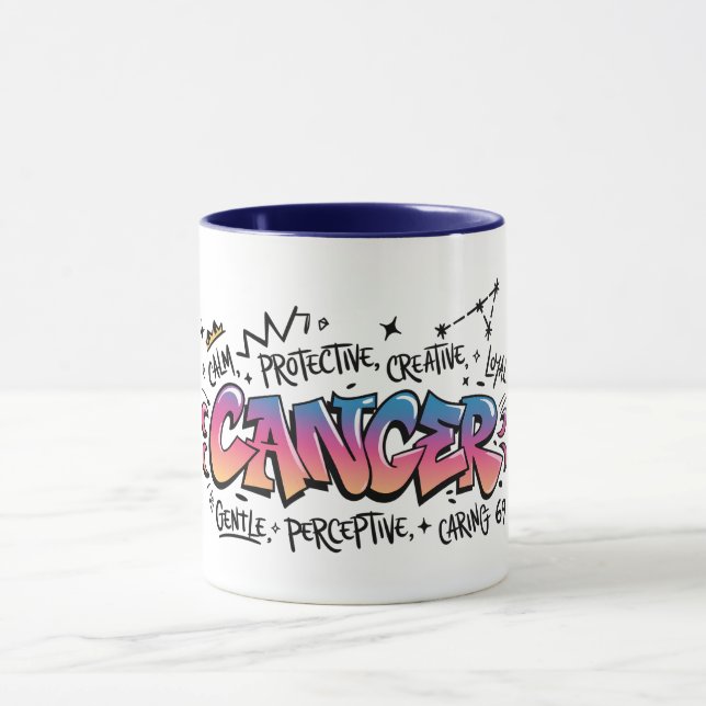 Taza Graffiti de Zodíaco de Cáncer (Centro)