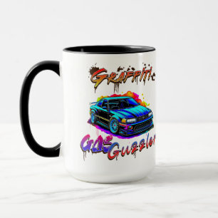 TAZA GRAFFITI GAS GUZZLER - COCHE DRIFT