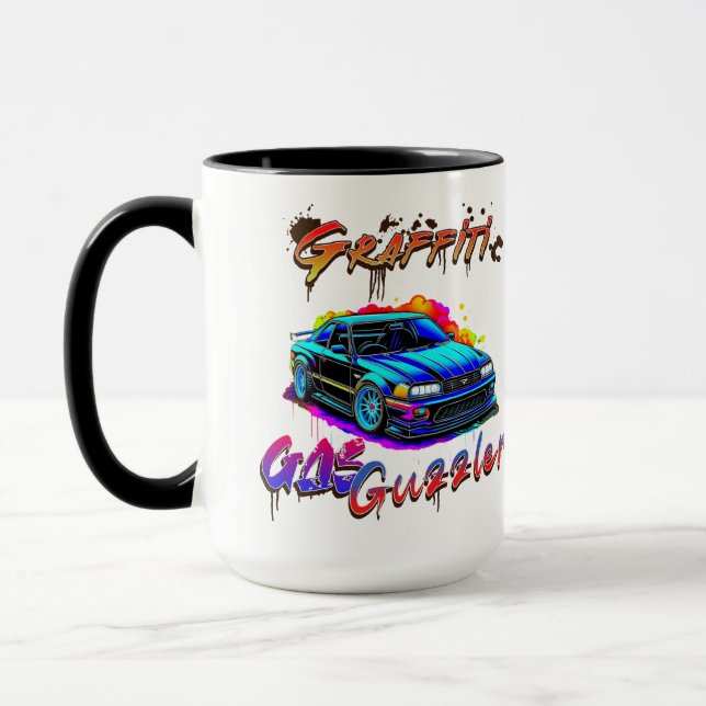TAZA GRAFFITI GAS GUZZLER - COCHE DRIFT (Izquierda)